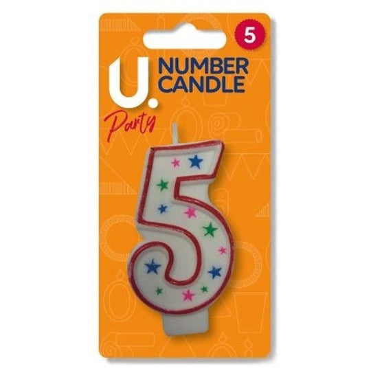 U Party Number Candle Number 5
