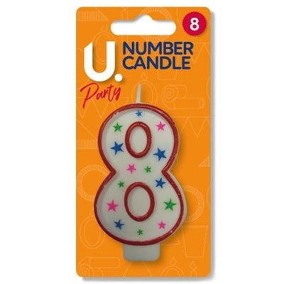 U Party Number Candle Number 8