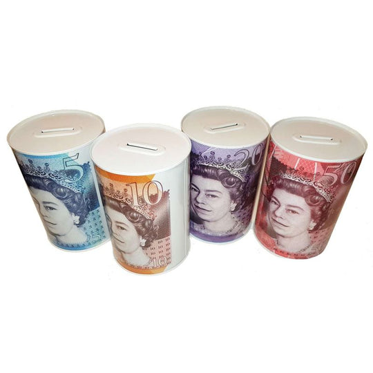 Pound Note Money Saving Tin Medium
