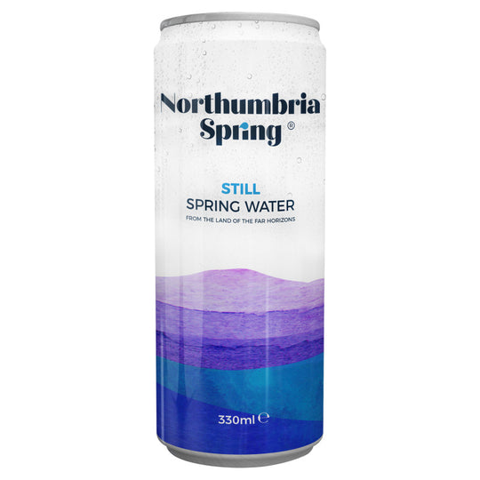 Half Pallet Deal : 1,404 x Northumbria Spring Water 330ml Cans (12pk)
