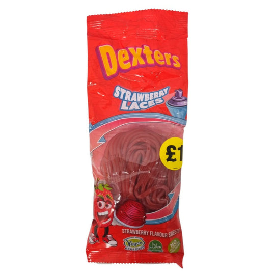 Dexters Strawberry Laces 160g PMP £1 - Case of 12