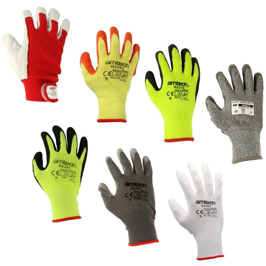 Safety Gloves Assorted M/L - Case of 12