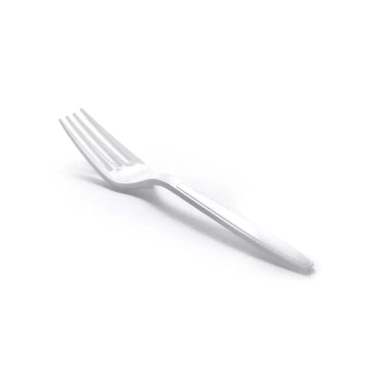 Disposable Plastic Fork White 80 Pack