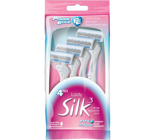 Power Edge 3 Disposable Razor For Lady 4 Pack