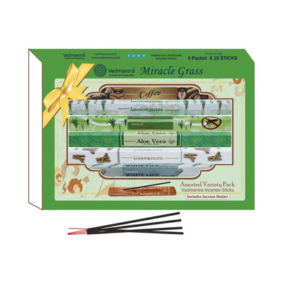 Vedmantra Miracle Grass Incense Sticks 6 Pack
