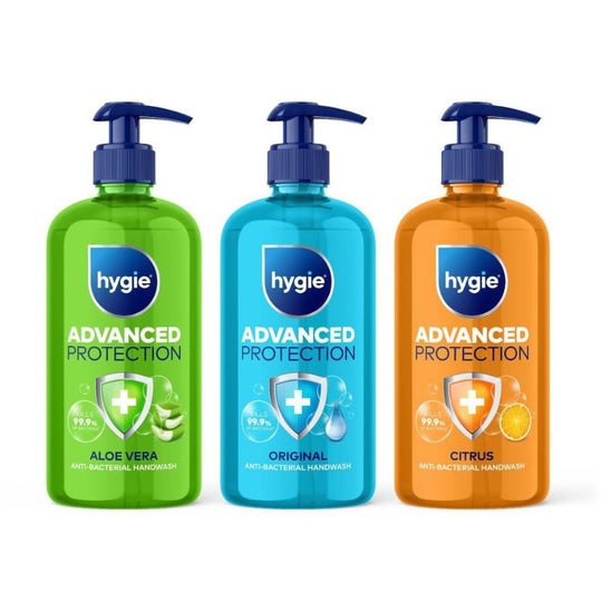 Pallet Deal : 1,656 x Hygie Handwash 500ml Bottles Assorted (138 x12)