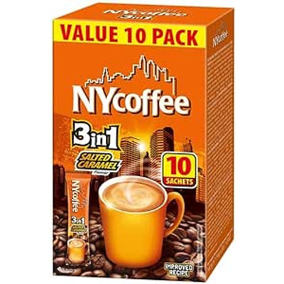 NY Coffee 3 in 1 Salted Caramel 10 Pack - Case of 10