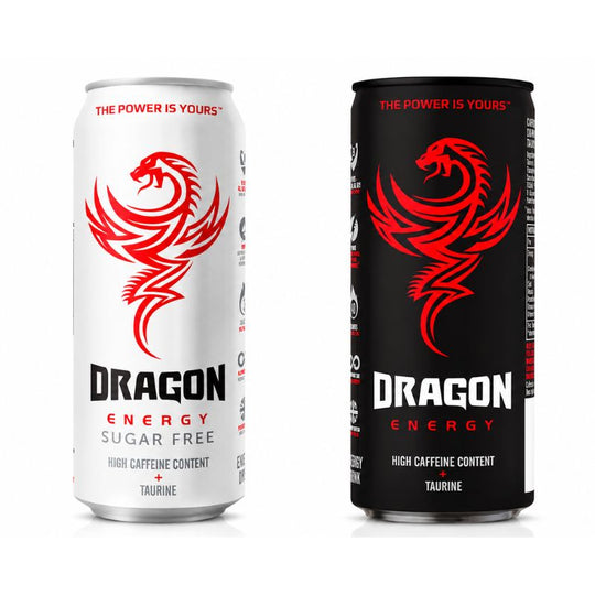 Half Pallet Deal: 720 Dragon Energy 250ml Energy Drink Cans Assorted Flavours (60x24pk)