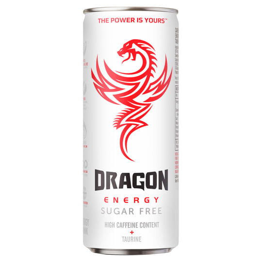 Dragon Energy Sugar Free 250ml Energy Drink Cans - Case of 24