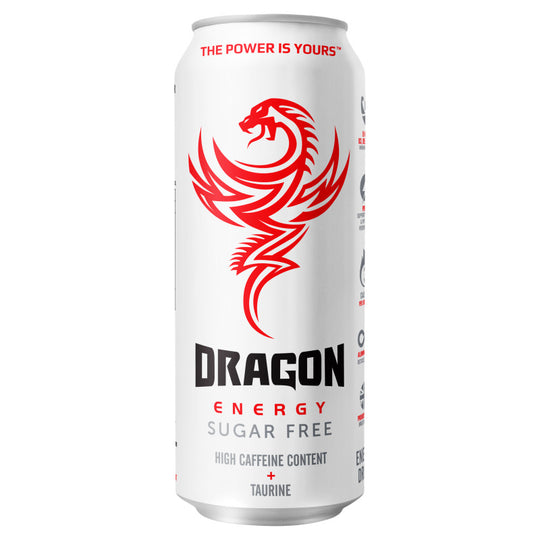 Dragon Energy Sugar Free 500ml Energy Drink Cans - Case of 12