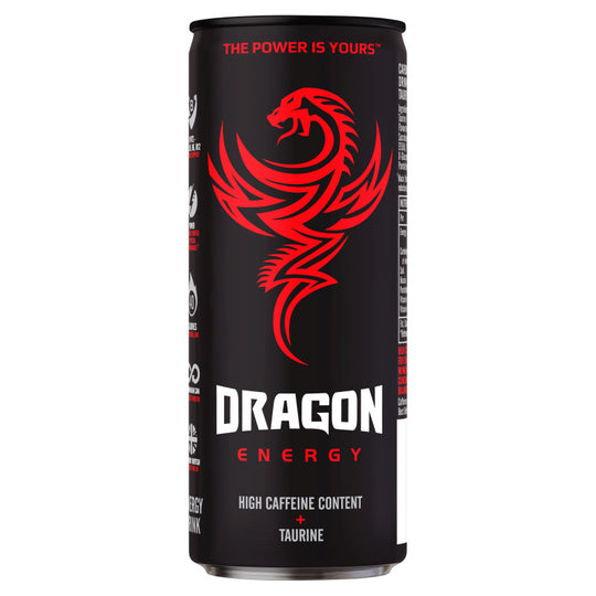 Dragon Energy Original 250ml Energy Drink Cans - Case of 24