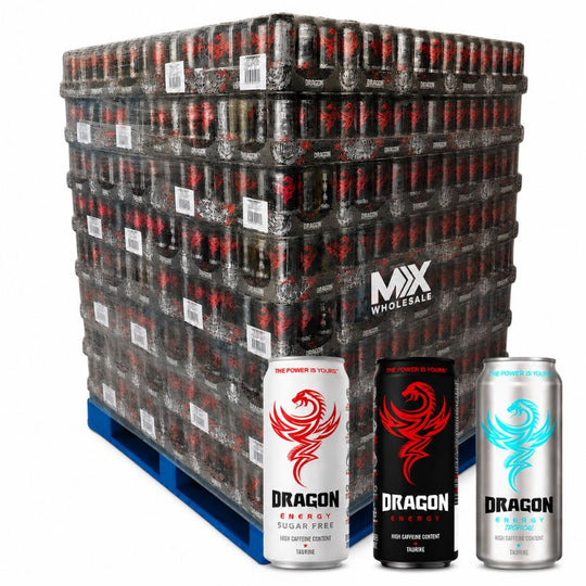 Half Pallet Deal : 756 x Dragon Energy 500ml Energy Drink Cans (63x12pk)