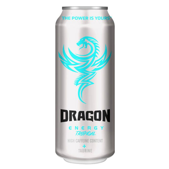 Dragon Energy Tropical Sugar Free 500ml Energy Drink Cans - Case of 12