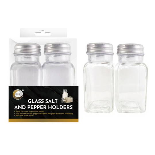 DID Glass Salt & Pepper Shakers