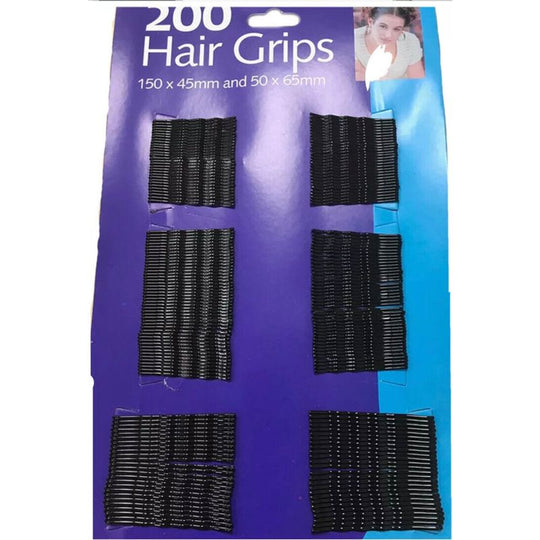 Waved Hair Grips 200 Pack
