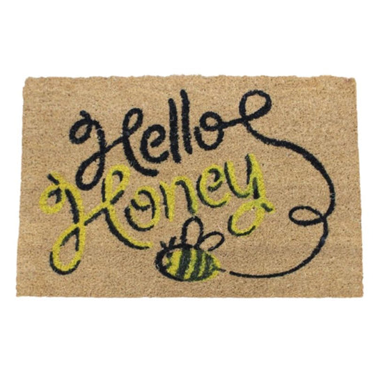 Rapid Coir Door Matt Hello Honey Design 40X 60cm