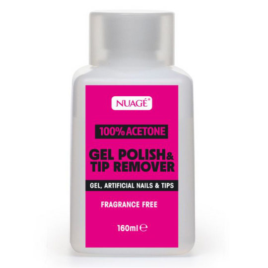 Nuage Gel Polish & Tip Remover 100% Acetone 160ml - Case of 12