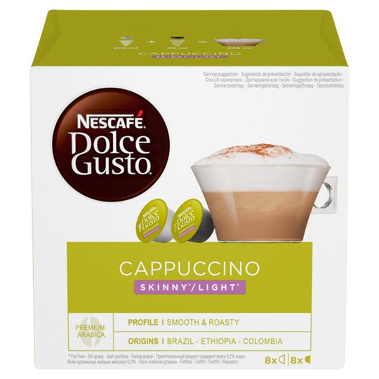 NESCAFÉ Dolce Gusto Skinny Cappuccino coffee pods 16 Pack - Case of 3