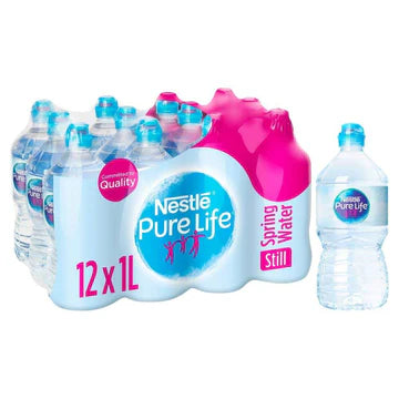 Pallet Deal : 864 x Nestlé Pure Life Still Water Sports Cap 1L Bottles (12pk)