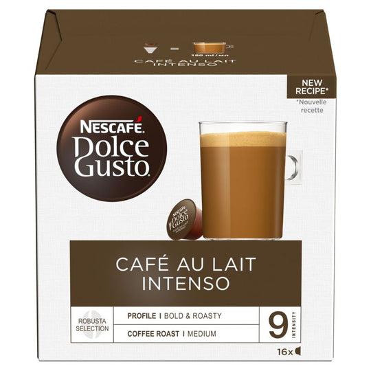 NESCAFÉ Dolce Gusto Café Au Lait Intenso coffee pods 16 Pack - Case of 3