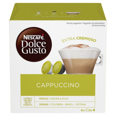 NESCAFÉ Dolce Gusto Cappuccino coffee pods 16 Pack - Case of 3