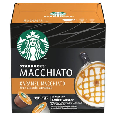 STARBUCKS by Dolce Gusto Caramel Macchiato coffee pods 12 Pack - Case of 3