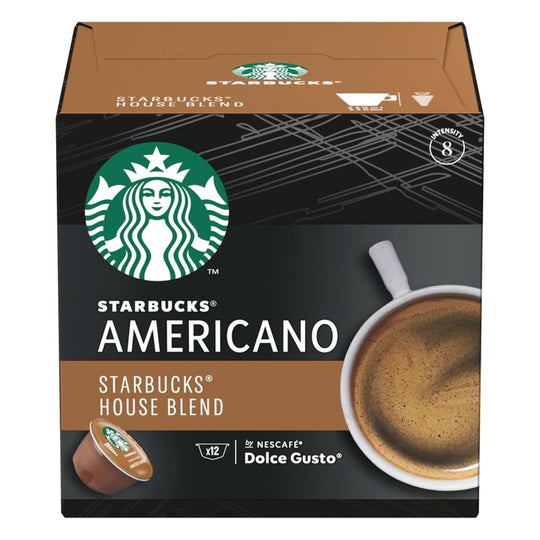 STARBUCKS by Dolce Gusto House Blend Medium Roast coffee pods 12 Pack - Case of 3