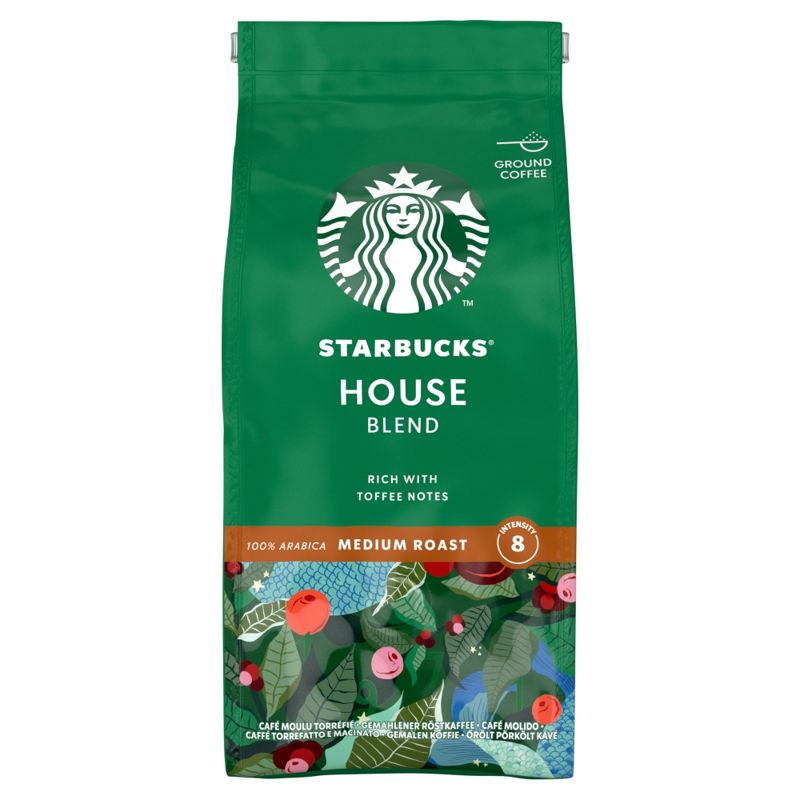 STARBUCKS House Blend Medium Roast & Ground coffee bag 200g - Case