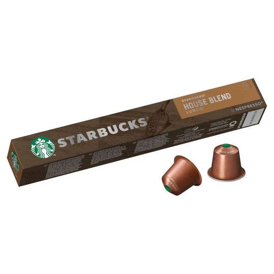 STARBUCKS by Nespresso House Blend Lungo coffee pods 10 Pack - Case of 12
