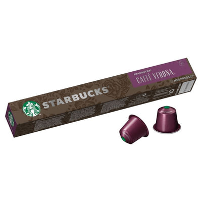 STARBUCKS by Nespresso Caffé Verona Espresso coffee pods 10 Pack - Case of 12