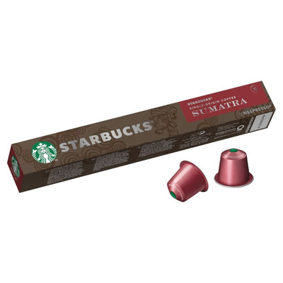 STARBUCKS by Nespresso Single Origin Sumatra Espresso coffee pods 10 Pack - Case of 12