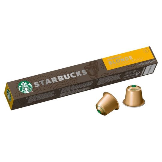 STARBUCKS by Nespresso Blonde Espresso Roast coffee pods 10 Pack - Case of 12