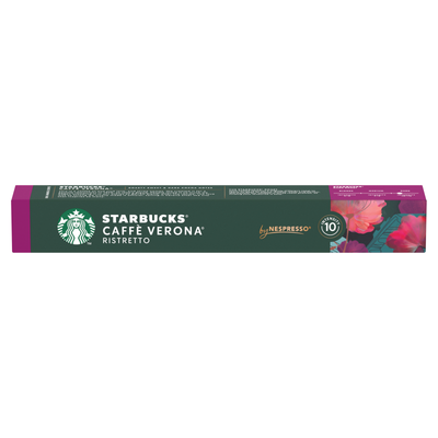 STARBUCKS by Nespresso Caffé Verona Ristretto Dark coffee pods 10 Pack - Case of 12