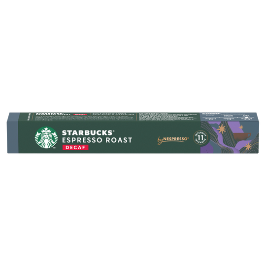 STARBUCKS by Nespresso Decaf Espresso Roast Dark coffee pods 10 Pack - Case of 12