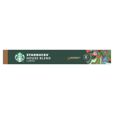 STARBUCKS by Nespresso House Blend Lungo coffee pods 10 Pack - Case of 12