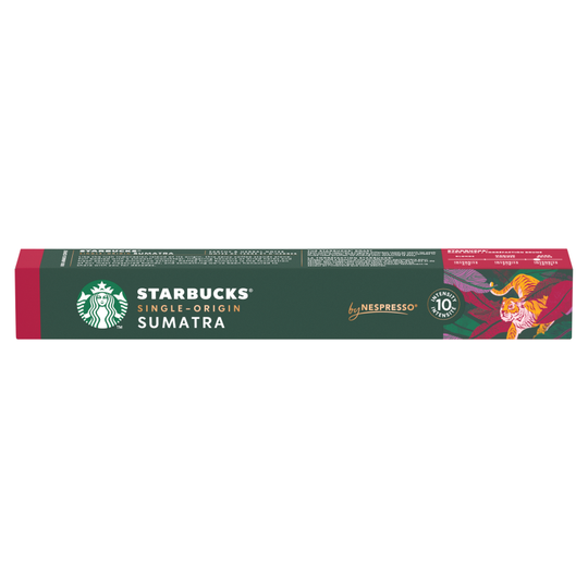 STARBUCKS by Nespresso Single Origin Sumatra Espresso coffee pods 10 Pack - Case of 12