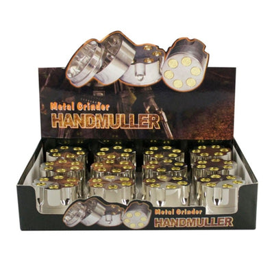 Gun Metal Tobacco Grinder HX115SD - Case of 12