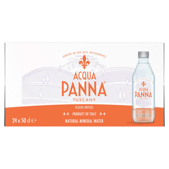 Acqua Panna Still Natural Mineral Water PET 500ml Bottles 6 Pack - Case of 4