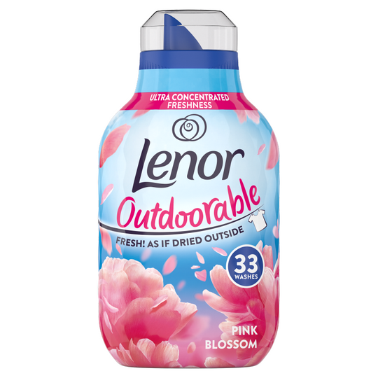 Lenor Fabric Conditioner Outdoorable Pink Blossom 33 Washes 462 ml - Case of 6