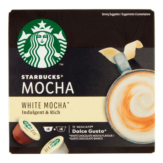 STARBUCKS by Dolce Gusto White Mocha coffee pods 12 Pack - Case of 3