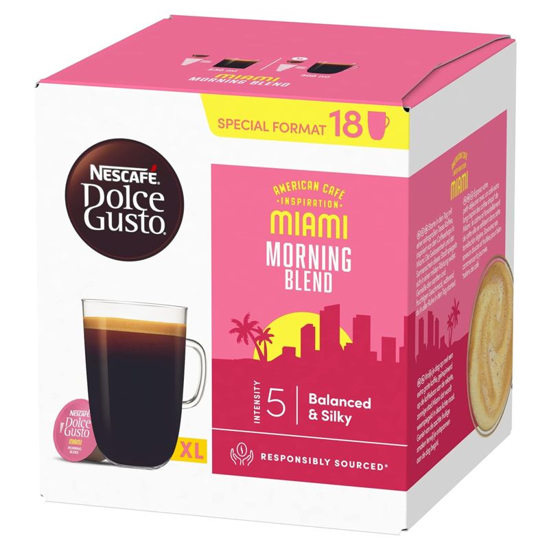 NESCAFÉ Dolce Gusto GRANDE Miami coffee pods 18 Pack Case of