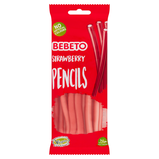 Bebeto Strawberry Pencils 160g PMP £1 - Case of 12