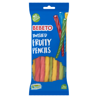 Bebeto Twisted Fruity Pencils 160g PMP £1 - Case of 12