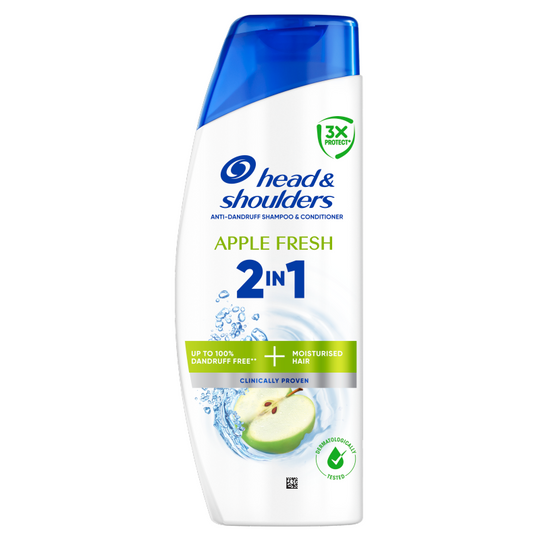 Head & Shoulders 2in1 AntiDandruff Shampoo Apple Fresh 330ml - Case of 6