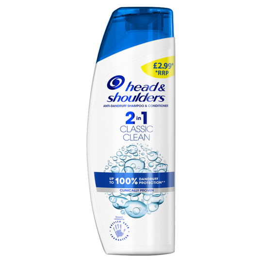Head & Shoulders 2 in 1 Classic Clean 250ml PMP £2.99 - Case of 6