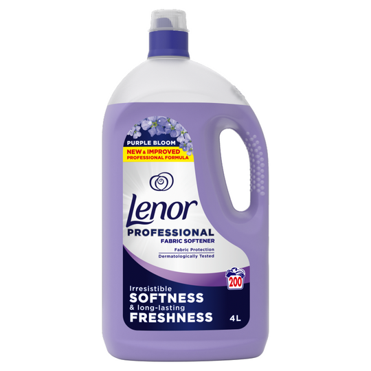 Lenor Professional Liquid Fabric Softener Purple Bloom 200W 4L
