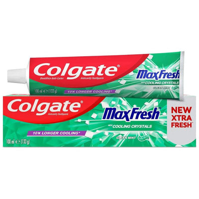 Colgate Toothpaste Max Fresh Cooling Crystals Clean Mint 100ml - Case of 12