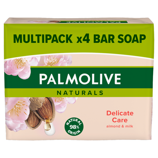 Palmolive Naturals Soap Delicate Care with Almond Milk 4 x 90g - Case of 18