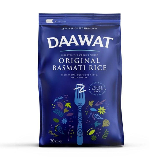 Pallet Deal : 50 x Daawat Original Basmati Rice 20kg Bags PM 29.99