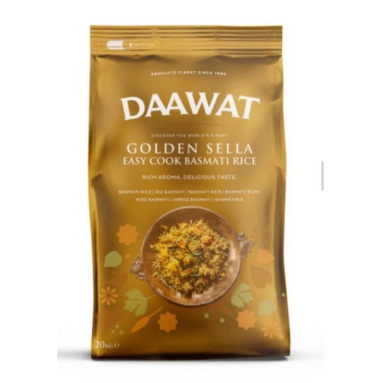Pallet Deal : 50 x Daawat Golden Sella Basmati Rice 20kg Bags PM 28.99